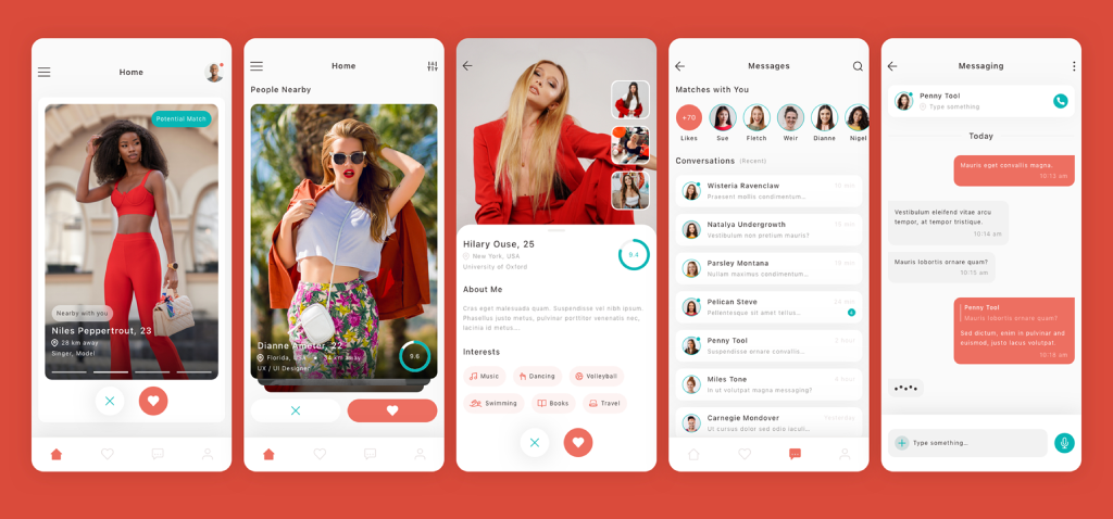 Modern Intuitive UI-UX Design Dating App