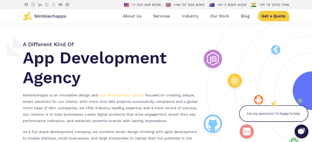 App Development Agency Inquire Now Nimblechapps