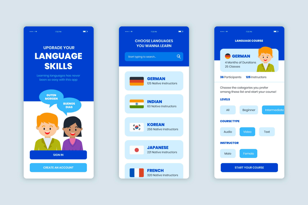 Duolingo Style App Development