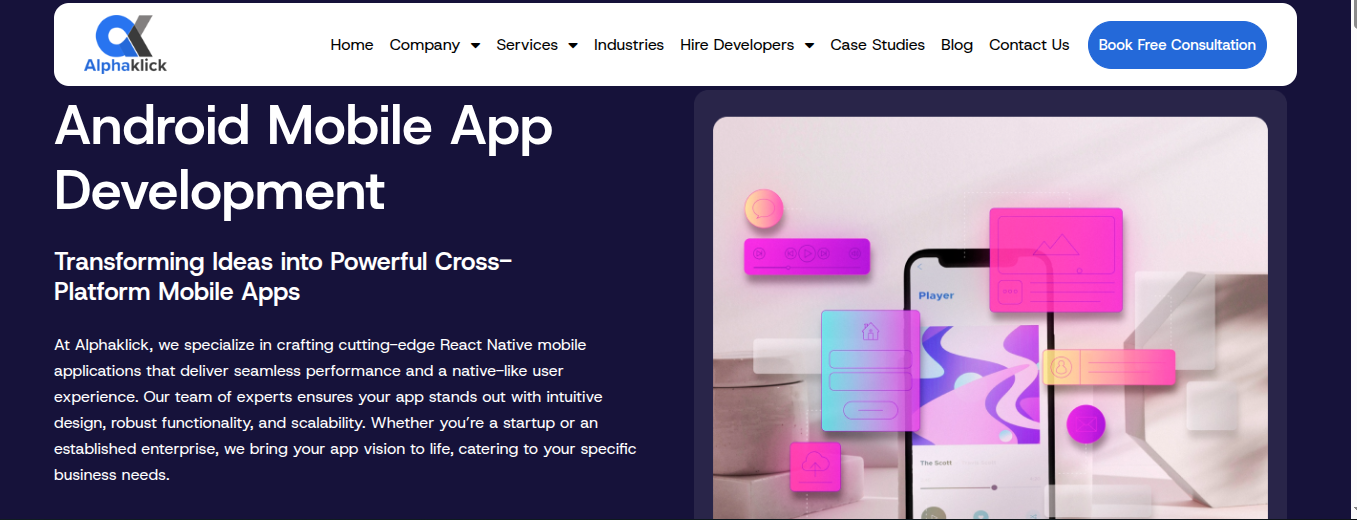 Alphaklick Android App Development In India