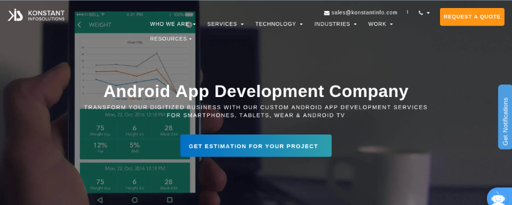Konstant Infosolutions Android App Development Company