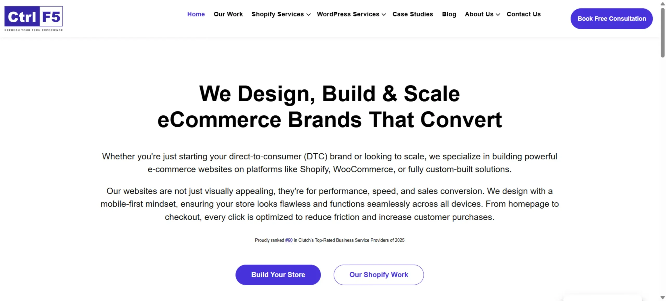 Controlf5 top wordpress development company in india
