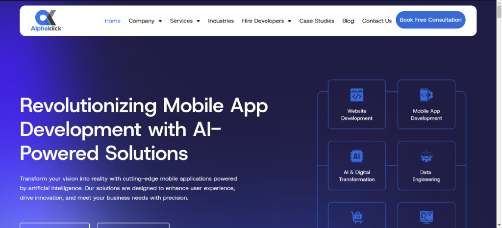 alphaklick flutter mobile app development company