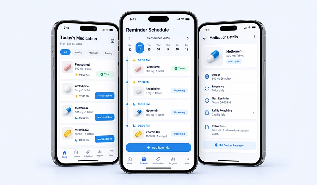 Medication reminder mobile app